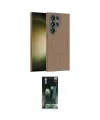 ieg™ Galaxy S24 Ultra Kılıf Siluet Doku Özel Seri - Şeffaf 360 Full Body Arka Koruyucu