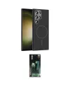 ieg™ Galaxy S24 Ultra Kılıf Siluet Doku Özel Seri - Şeffaf 360 Full Body Arka Koruyucu