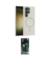 ieg™ Galaxy S24 Ultra Kılıf Siluet Doku Özel Seri - Siyah 360 Mat Full Body Arka Koruyucu
