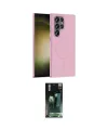 ieg™ Galaxy S24 Ultra Kılıf Siluet Doku Özel Seri - Siyah 360 Mat Full Body Arka Koruyucu