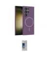 ieg™ Galaxy S24 Ultra Kılıf Siluet Doku Özel Seri - Siyah Durable Full Glue Curved Cam