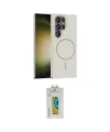 ieg™ Galaxy S24 Ultra Kılıf Siluet Doku Özel Seri - Siyah Polymer Nano Ekran Koruyucu