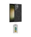 ieg™ Galaxy S24 Ultra Kılıf Siluet Doku Özel Seri - Siyah Polymer Nano Ekran Koruyucu