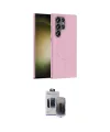 ieg™ Galaxy S24 Ultra Kılıf Siluet Doku Özel Seri - Siyah Vanessa Magic Hayalet Cam