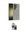 ieg™ Galaxy S24 Ultra Kılıf Siluet Doku Özel Seri - Siyah Vanessa Magic Hayalet Cam