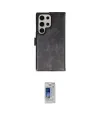 ieg™ Galaxy S24 Ultra Kılıf Siluet Işık Serisi - Siyah Durable Full Glue Curved Cam