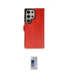 ieg™ Galaxy S24 Ultra Kılıf Siluet Işık Serisi - Siyah Durable Full Glue Curved Hayalet Cam