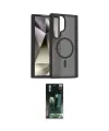 ieg™ Galaxy S24 Ultra Kılıf Siluet Minimal Prime - Şeffaf 360 Full Body Arka Koruyucu