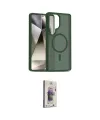 ieg™ Galaxy S24 Ultra Kılıf Siluet Minimal Prime - Siyah Bilvis 3D Cam Ekran Koruyucu