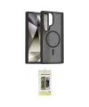 ieg™ Galaxy S24 Ultra Kılıf Siluet Minimal Prime - Siyah Joko Magic 5D Hayalet Cam