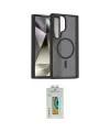 ieg™ Galaxy S24 Ultra Kılıf Siluet Minimal Prime - Siyah Polymer Nano Ekran Koruyucu