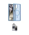 ieg™ Galaxy S24 Ultra Kılıf Siluet Minimal Prime - Siyah Vanessa Magic Hayalet Cam