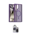 ieg™ Galaxy S24 Ultra Kılıf Siluet Minimal Prime - Siyah Vanessa Magic Hayalet Cam