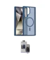 ieg™ Galaxy S24 Ultra Kılıf Siluet Minimal Prime - Siyah Vanessa Magic Hayalet Cam
