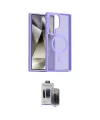 ieg™ Galaxy S24 Ultra Kılıf Siluet Minimal Prime - Siyah Vanessa Magic Hayalet Cam