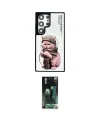 ieg™ Galaxy S24 Ultra Kılıf Siluet Modern Özel Seri - Şeffaf 360 Full Body Arka Koruyucu