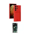 ieg™ Galaxy S24 Ultra Kılıf Vadi Çizgi Prime - Siyah 360 Mat Full Body Arka Koruyucu