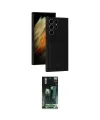 ieg™ Galaxy S24 Ultra Kılıf Vadi Çizgi Prime - Siyah 360 Mat Full Body Arka Koruyucu