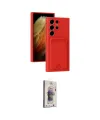 ieg™ Galaxy S24 Ultra Kılıf Vadi Çizgi Prime - Siyah Bilvis 3D Cam Ekran Koruyucu