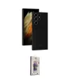 ieg™ Galaxy S24 Ultra Kılıf Vadi Çizgi Prime - Siyah Bilvis 3D Cam Ekran Koruyucu