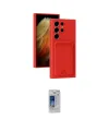 ieg™ Galaxy S24 Ultra Kılıf Vadi Çizgi Prime - Siyah Durable Full Glue Curved Cam