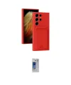 ieg™ Galaxy S24 Ultra Kılıf Vadi Çizgi Prime - Siyah Durable Full Glue Curved Hayalet Cam