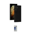 ieg™ Galaxy S24 Ultra Kılıf Vadi Çizgi Prime - Siyah Durable Full Glue Curved Hayalet Cam