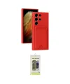 ieg™ Galaxy S24 Ultra Kılıf Vadi Çizgi Prime - Siyah Joko Magic 5D Hayalet Cam