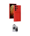 ieg™ Galaxy S24 Ultra Kılıf Vadi Çizgi Prime - Siyah Vanessa Magic Hayalet Cam