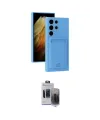 ieg™ Galaxy S24 Ultra Kılıf Vadi Çizgi Prime - Siyah Vanessa Magic Hayalet Cam