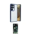 ieg™ Galaxy S24 Ultra Kılıf Vadi Minimal - Siyah 360 Mat Full Body Arka Koruyucu