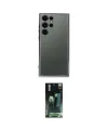 ieg™ Galaxy S24 Ultra Kılıf Vadi Minimal - Siyah 360 Mat Full Body Arka Koruyucu