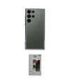 ieg™ Galaxy S24 Ultra Kılıf Vadi Minimal - Siyah Bilvis Hayalet Cam Ekran Koruyucu