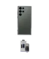 ieg™ Galaxy S24 Ultra Kılıf Vadi Minimal - Siyah Vanessa Magic Hayalet Cam
