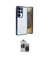 ieg™ Galaxy S24 Ultra Kılıf Vadi Minimal - Siyah Vanessa Magic Hayalet Cam