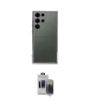 ieg™ Galaxy S24 Ultra Kılıf Vadi Minimal - Siyah Vanessa Magic Hayalet Cam