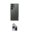ieg™ Galaxy S24 Ultra Kılıf Vadi Minimal - Siyah Vanessa Magic Hayalet Cam