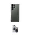 ieg™ Galaxy S24 Ultra Kılıf Vadi Minimal - Siyah Vanessa Magic Hayalet Cam