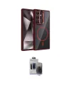 ieg™ Galaxy S24 Ultra Kılıf Yadigar Asil Koleksiyonu - Siyah Vanessa Magic Hayalet Cam
