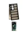 ieg™ Galaxy S24 Ultra Kılıf Yadigar Doku Özel Seri - Şeffaf 360 Full Body Arka Koruyucu