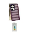 ieg™ Galaxy S24 Ultra Kılıf Yadigar Doku Özel Seri - Siyah Polymer Nano Ekran Koruyucu