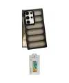 ieg™ Galaxy S24 Ultra Kılıf Yadigar Doku Özel Seri - Siyah Polymer Nano Ekran Koruyucu