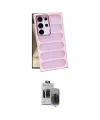 ieg™ Galaxy S24 Ultra Kılıf Yadigar Doku Özel Seri - Siyah Vanessa Magic Hayalet Cam