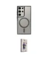 ieg™ Galaxy S24 Ultra Kılıf Yadigar Klasik Özel Seri - Siyah Bilvis 3D Cam Ekran Koruyucu