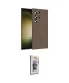 ieg™ Galaxy S24 Ultra Kılıf Yankı Form Serisi - Siyah Bilvis 3D Cam Ekran Koruyucu