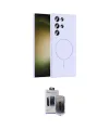 ieg™ Galaxy S24 Ultra Kılıf Yankı Form Serisi - Siyah Vanessa Magic Hayalet Cam