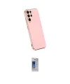 ieg™ Galaxy S24 Ultra Kılıf Yankı Serisi - Siyah Durable Full Glue Curved Hayalet Cam