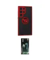 ieg™ Galaxy S24 Ultra Kılıf Yörünge Çizgi - Şeffaf 360 Full Body Arka Koruyucu