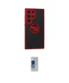 ieg™ Galaxy S24 Ultra Kılıf Yörünge Çizgi - Siyah Durable Full Glue Curved Cam