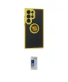 ieg™ Galaxy S24 Ultra Kılıf Yörünge Çizgi - Siyah Durable Full Glue Curved Hayalet Cam